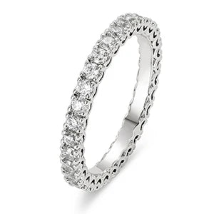 Moissanite Full Eternity Band Ring, image 8