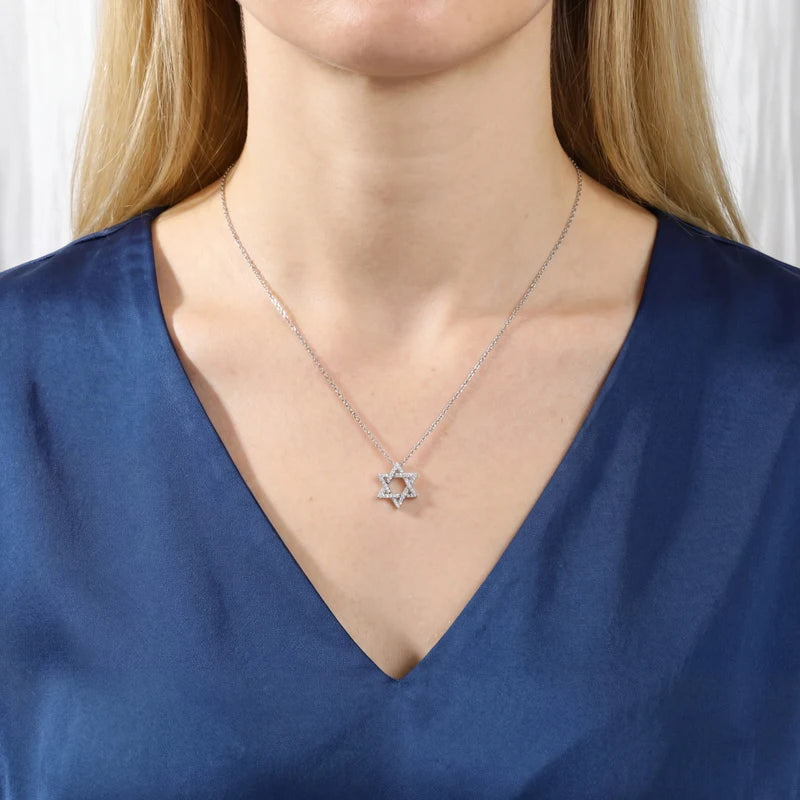 Moissanite Star Pendant Necklace, image 8