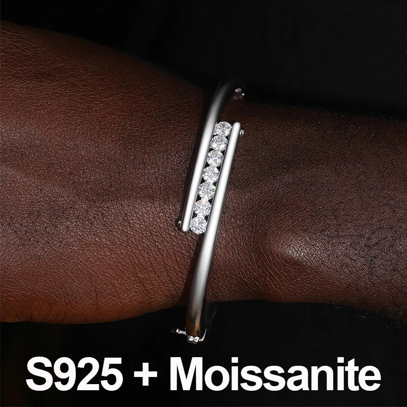Moissanite or Cubic Zirconia Bangle, image 6