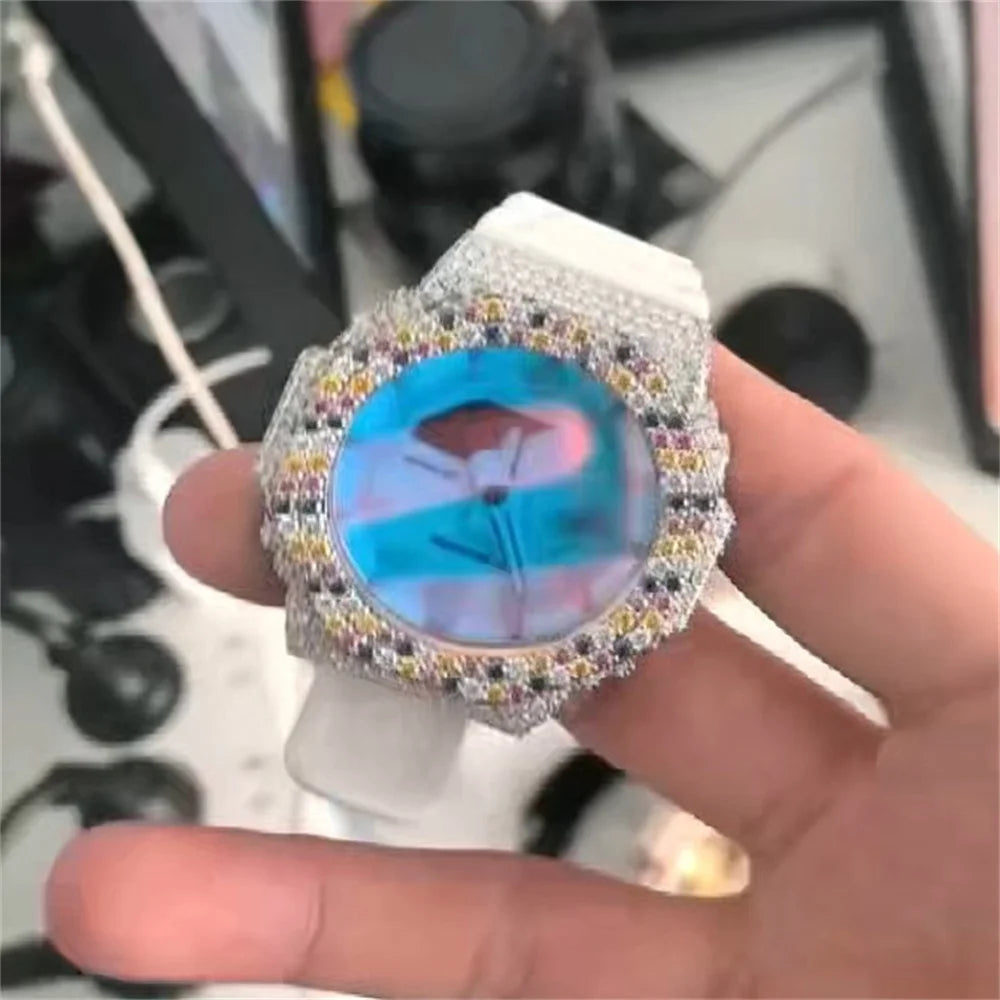 Iced Out Watch Bezel and Strap Set, image 6