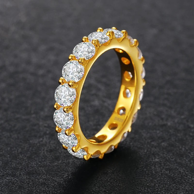 Iced Out Moissanite Band Ring for Men, image 8