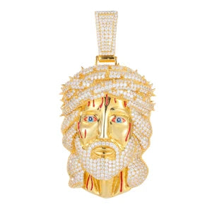 Iced Out Jesus Head or Lion Head Pendant for Men, image 8