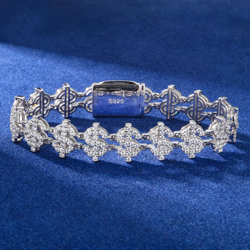 Dollar Sign Link Bracelet, image 8