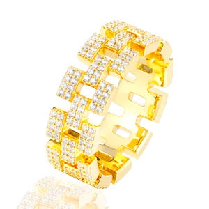 8mm Moissanite Cuban Link Ring for Men, image 8