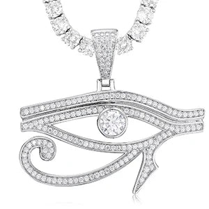 Moissanite Eye of Horus Pendant for Men, image 8