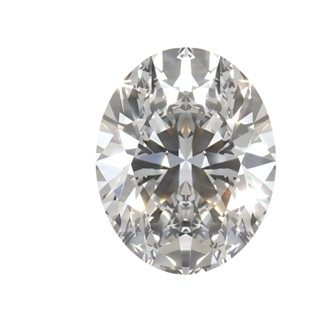 Oval moissanite