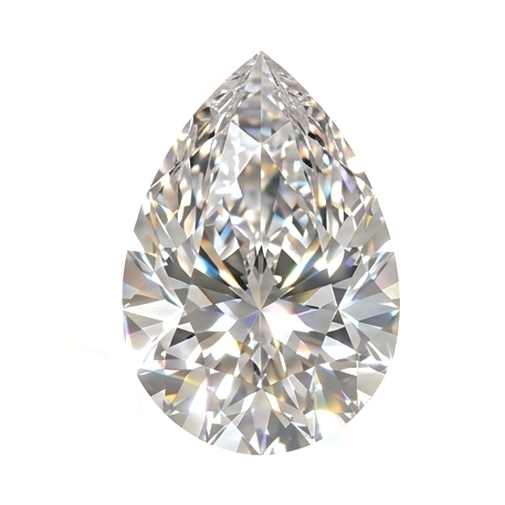 Pear moissanite