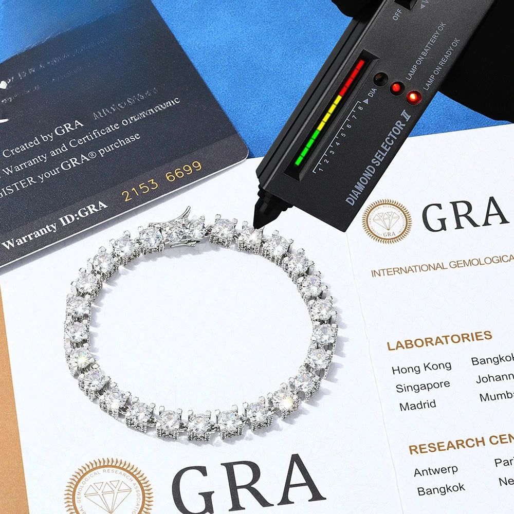 6mm Moissanite Tennis Chain, image 3