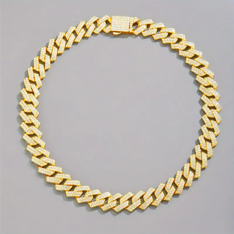 Iced Moissanite Cuban Link Bracelet in 925 Sterling Silver