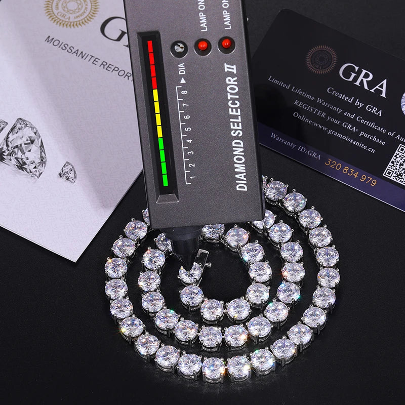 Moissanite Tennis Chain for Men, image 4