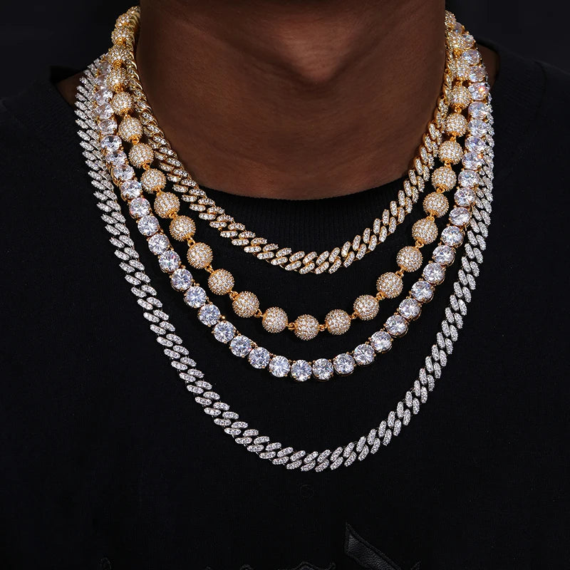 Moissanite Tennis Chain for Men, image 5