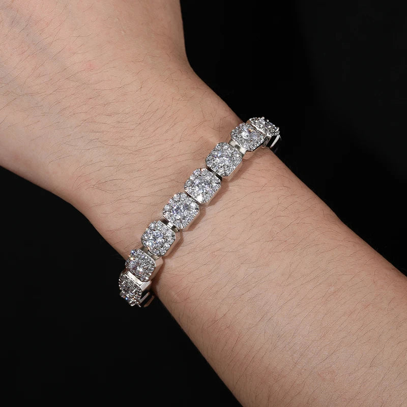 Moissanite Link Bracelet for Men, image 4