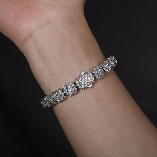 Moissanite Link Bracelet for Men, image 3
