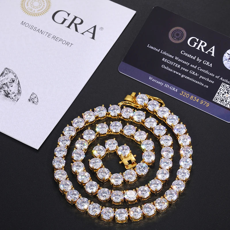 Moissanite Tennis Chain for Men, image 8