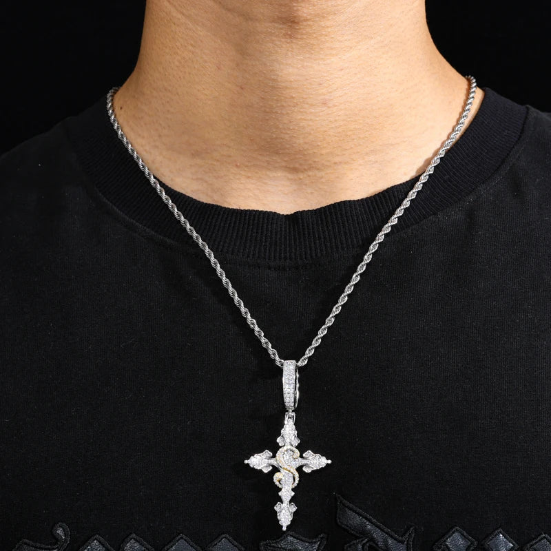 Iced Out Pendant Necklace for Men, image 7