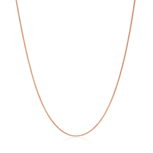 14k Rose Gold Classic Box Chain (0.45 mm)