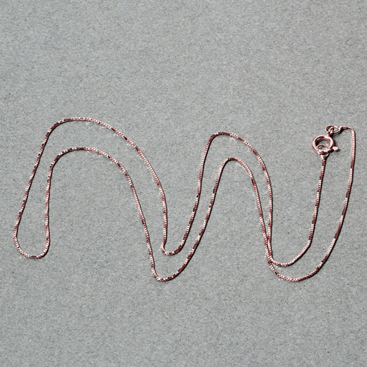 14k Rose Gold Classic Box Chain (0.45 mm)