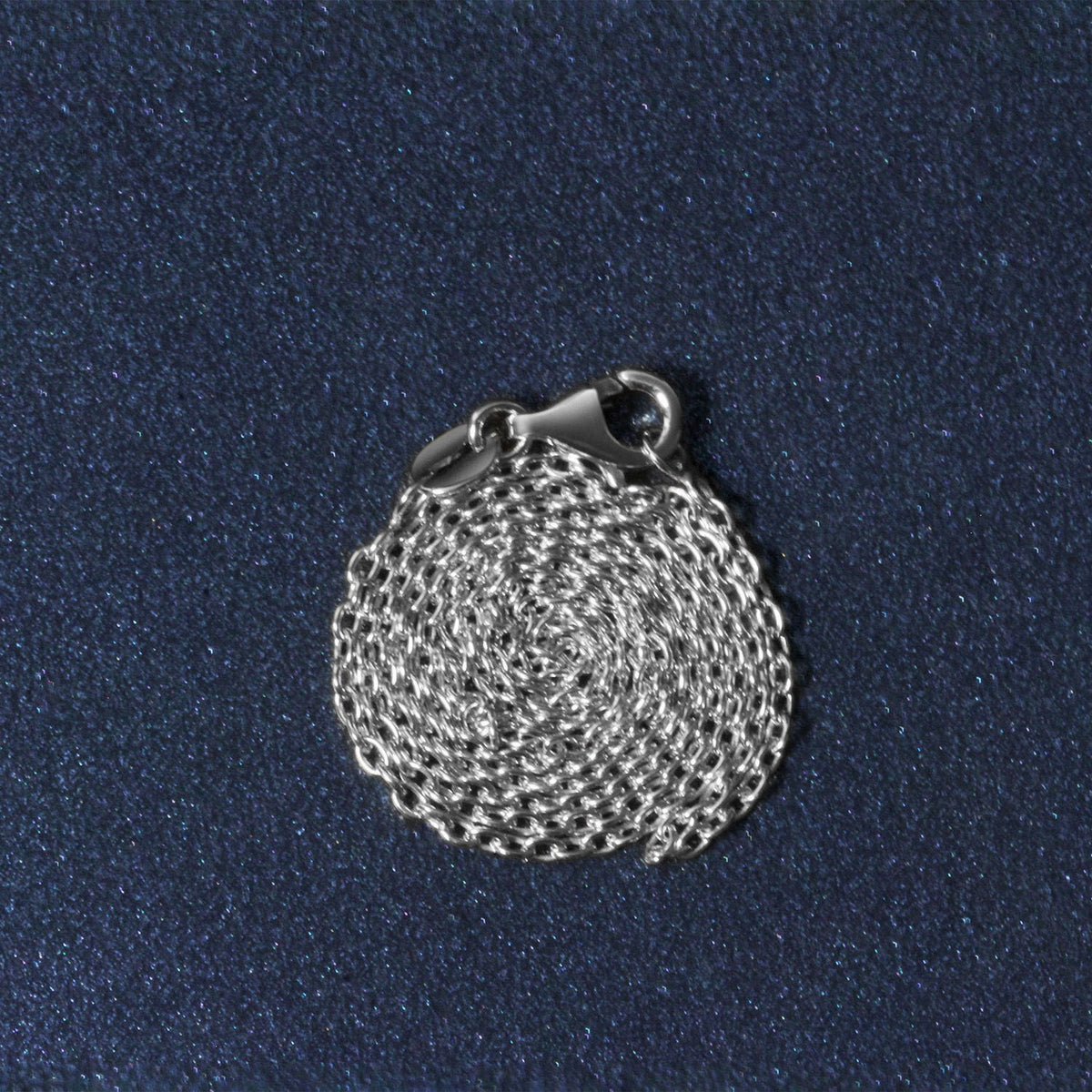18k White Gold Round Cable Chain (1.50 mm)