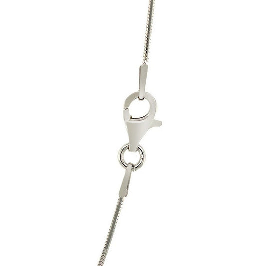 Sterling Silver Rhodium Plated Octagonal Snake Chain (0.90 mm)