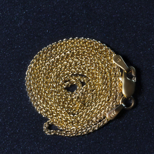 14k Yellow Gold Round Chain (1.2 mm)