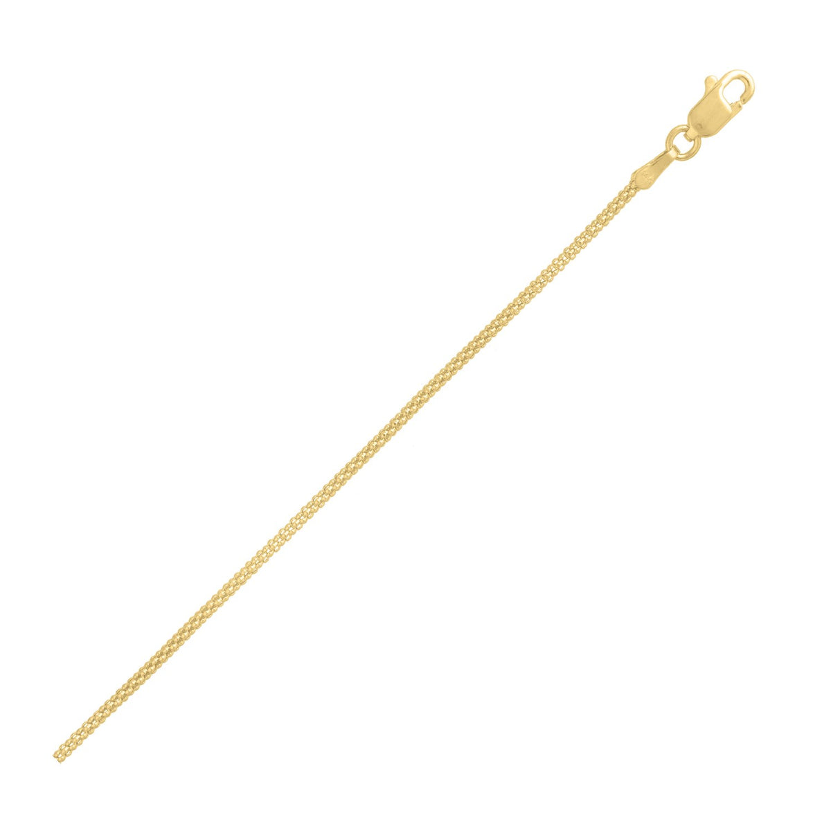 Popcorn Chain in 14k Yellow Gold (1.30 mm)