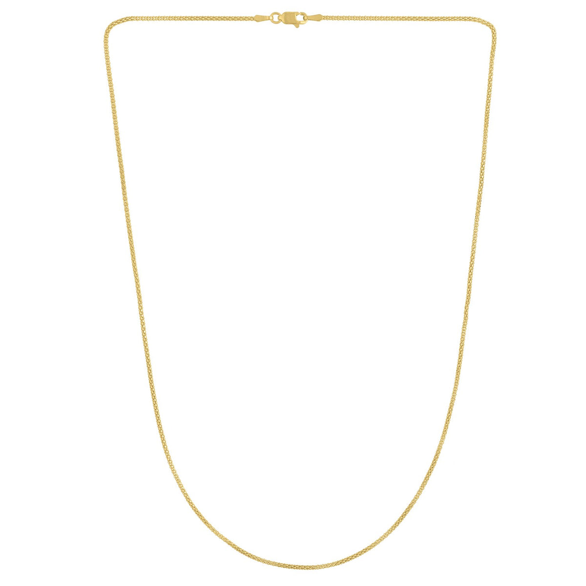 Popcorn Chain in 14k Yellow Gold (1.30 mm)