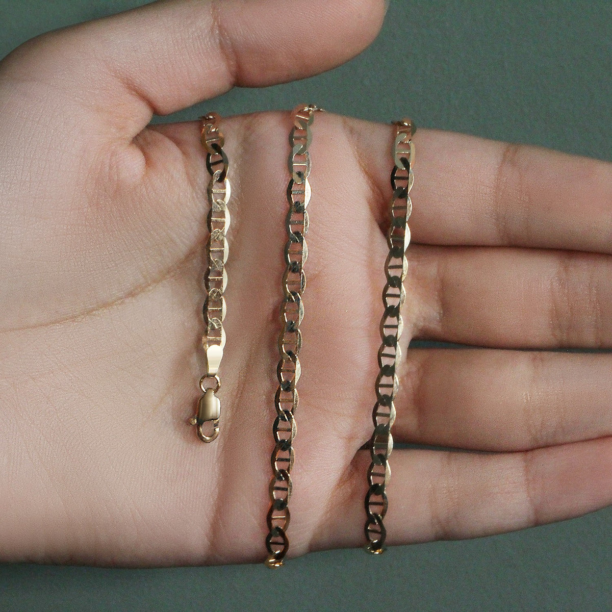 14k Yellow Gold Mariner Link Chain (4.50 mm)