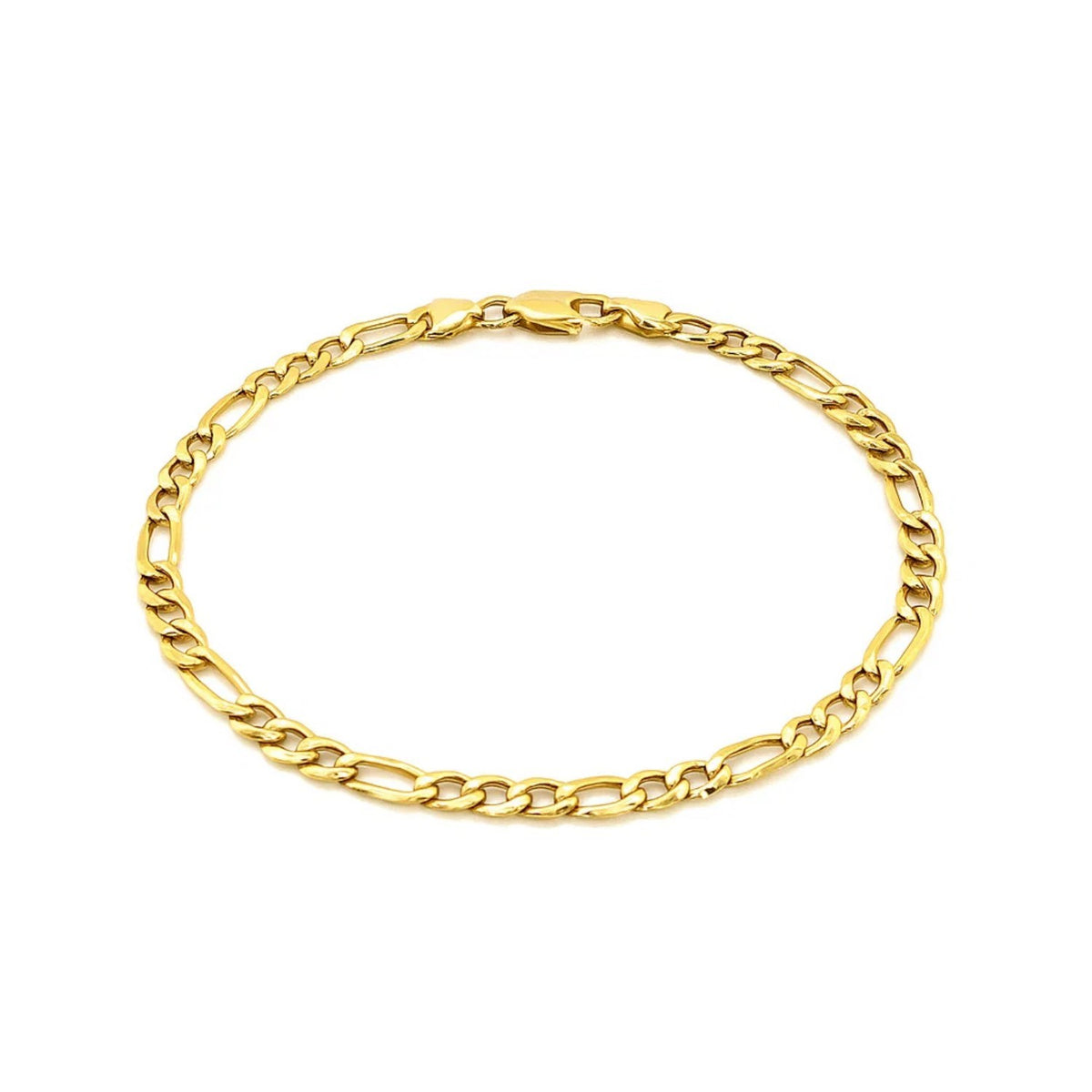 14k Yellow Gold Lite Figaro Bracelet (4.70 mm)