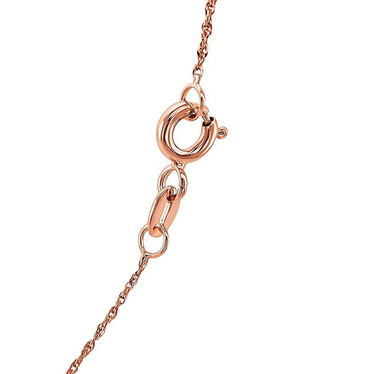 14k Rose Gold Singapore Chain (1.10 mm)
