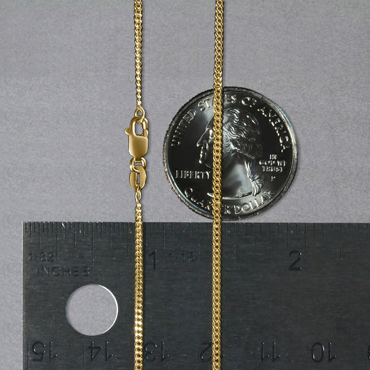 10k Yellow Gold Gourmette Chain (1.40 mm)