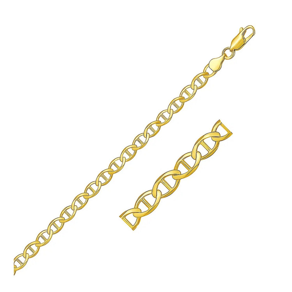 14k Yellow Gold Mariner Link Bracelet (4.50 mm)