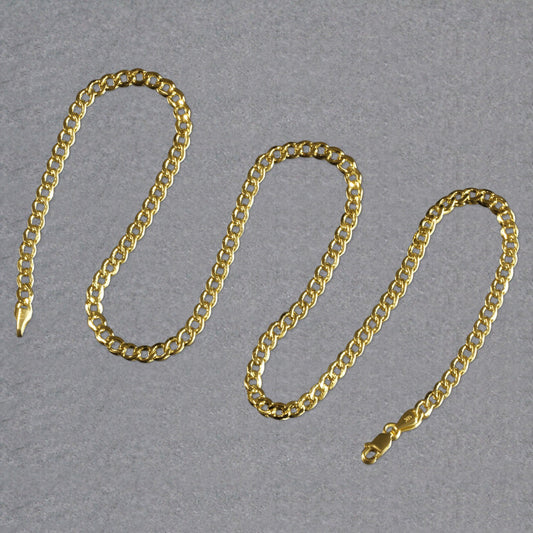 14k Yellow Gold Curb Chain (4.40 mm)