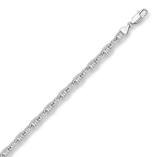 Sterling Silver Anchor Chain Necklace (6.40 mm)