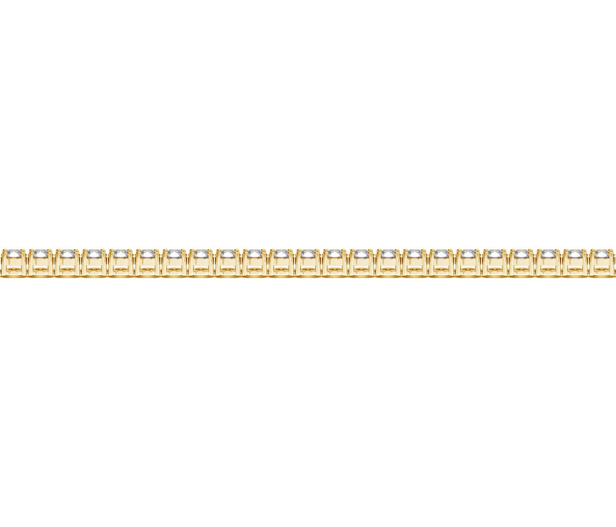 Lab Grown Round Diamond Tennis Bracelet in 14k Yellow Gold (2 cctw F/G  VS2/SI1)