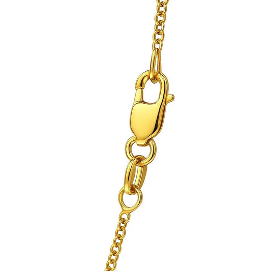 14k Yellow Gold Round Cable Link Chain (1.5 mm)