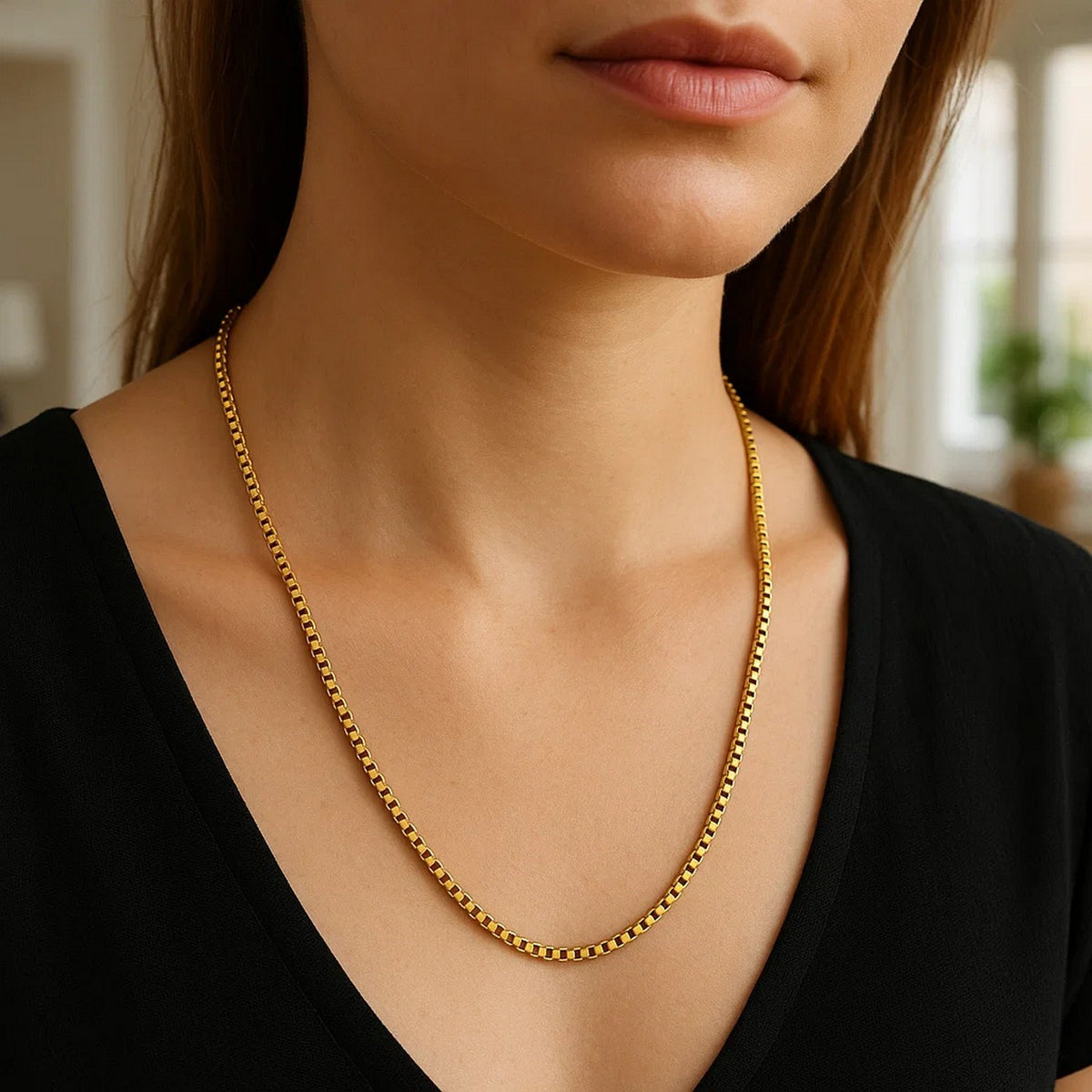 14k Yellow Gold Round Box Chain (1.8 mm)