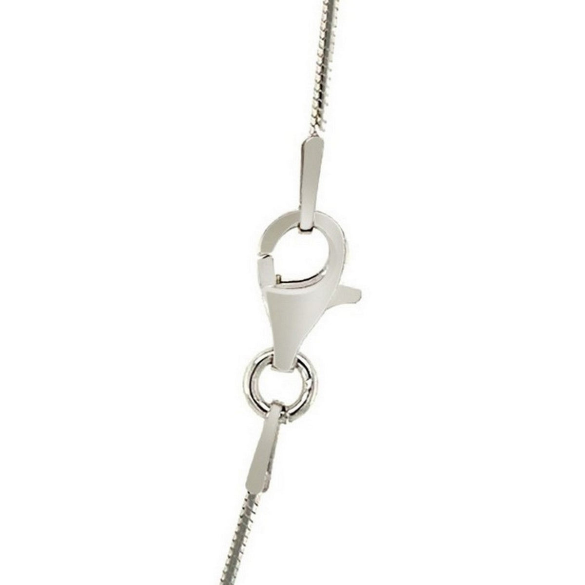 Rhodium Plated Sterling Silver Snake Style Chain (1.20 mm)