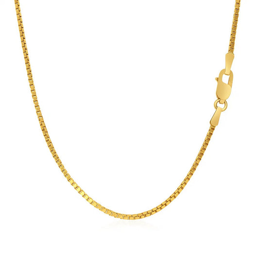 14k Yellow Gold Classic Box Chain (1.1 mm)