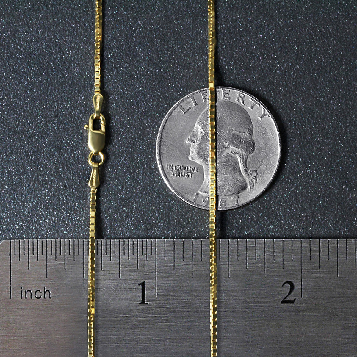 14k Yellow Gold Classic Box Chain (1.1 mm)