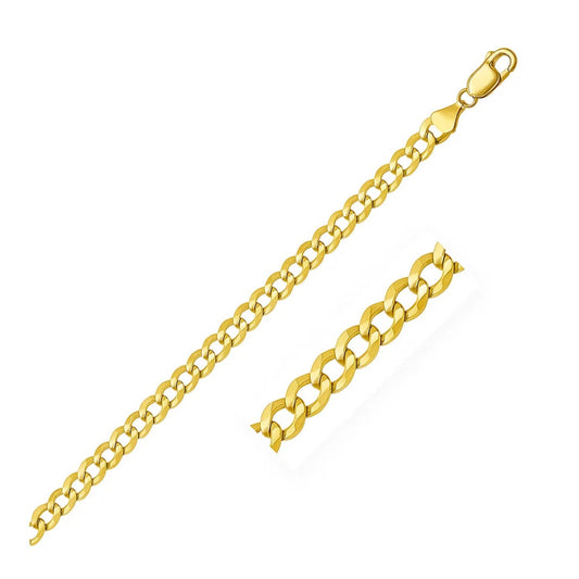 10k Yellow Gold Curb Bracelet (5.70 mm)