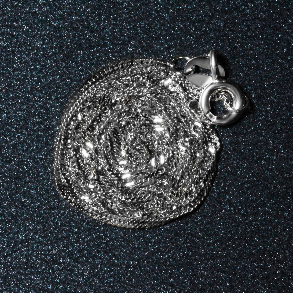 14k White Gold Singapore Chain (1.30 mm)