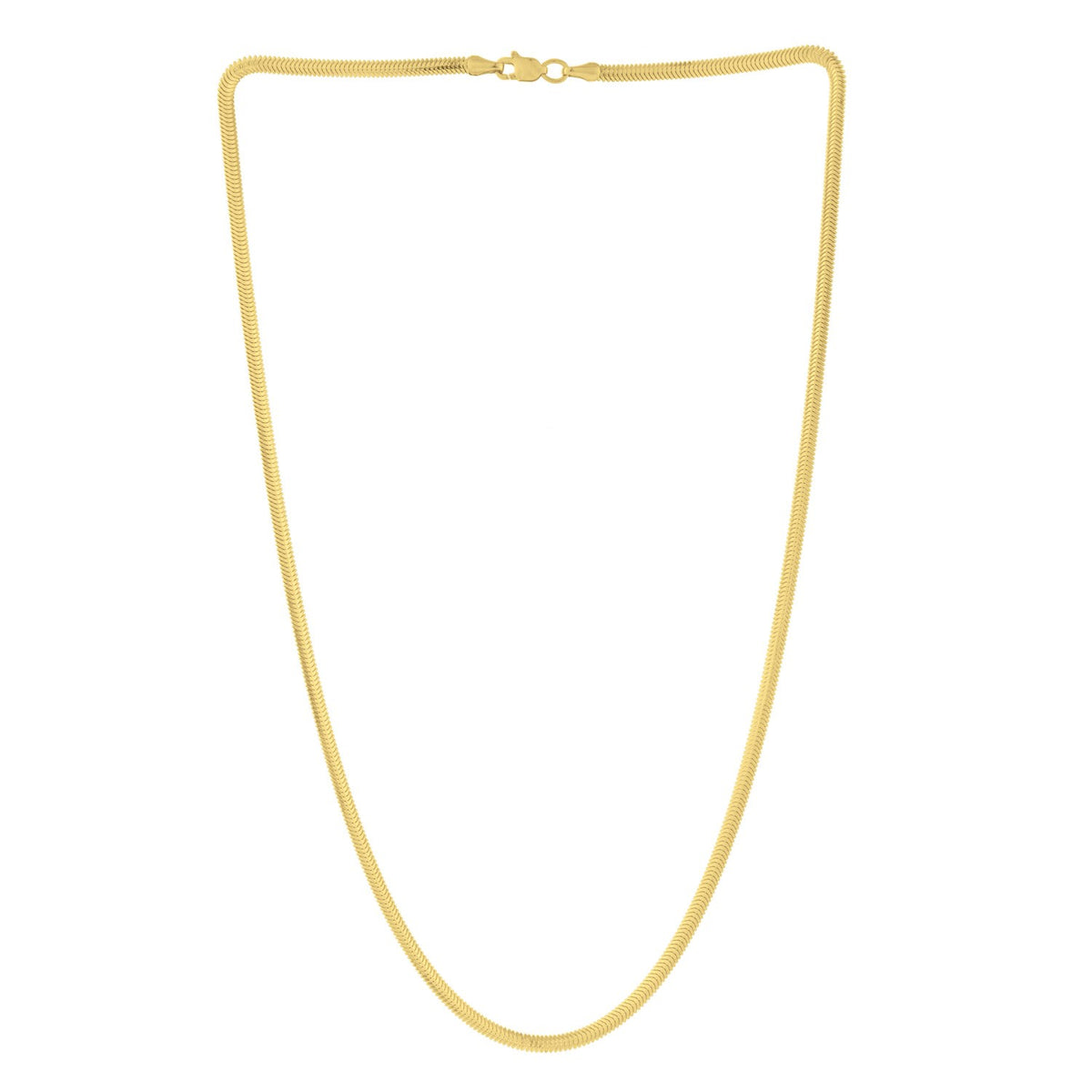 14K Yellow Gold Oval Snake Chain (2.60 mm)