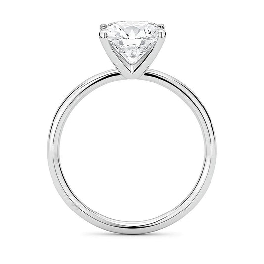 3 Carat Cushion Lab Grown IGI G/VS1 Diamond Solitaire Ring in 10K White Gold