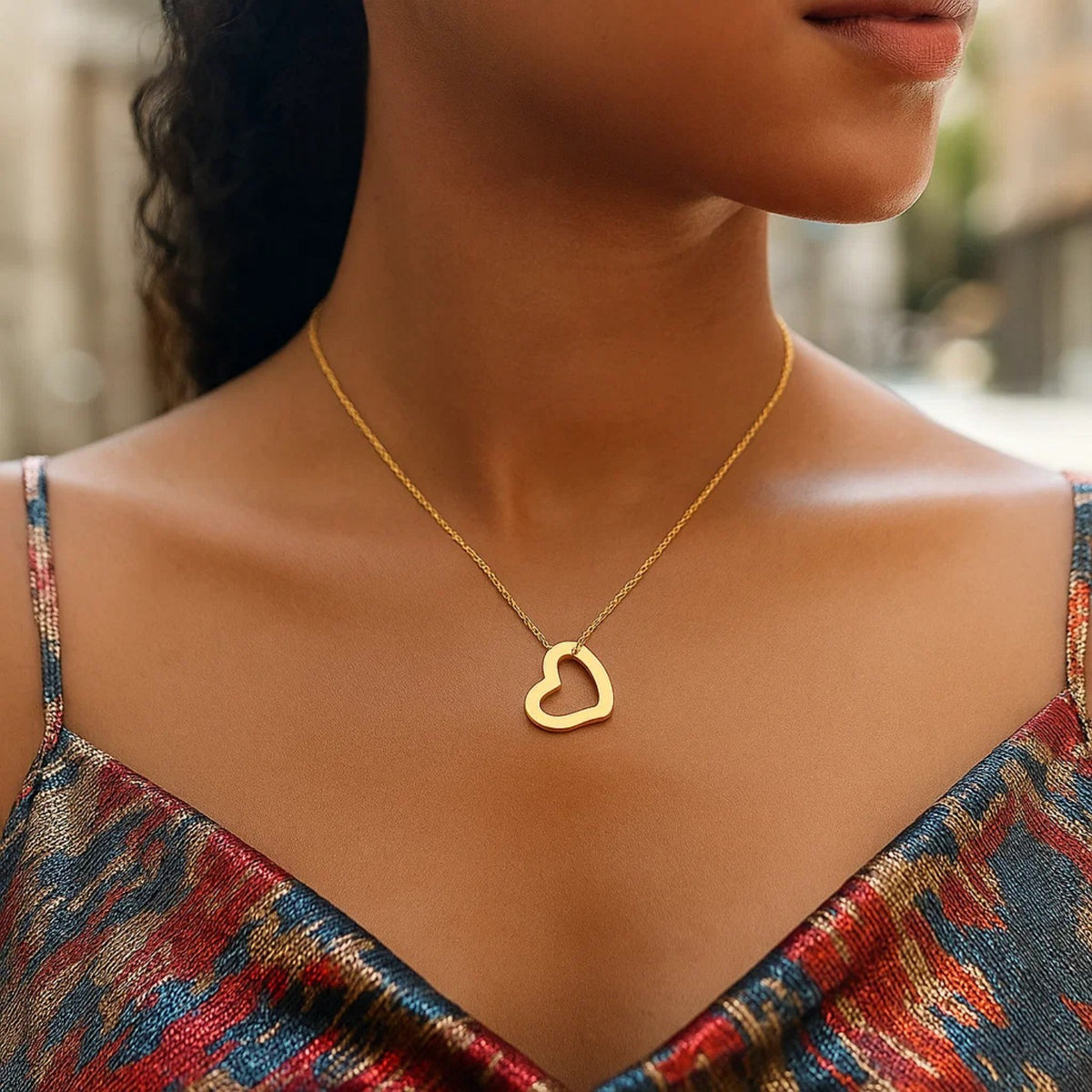 14k Yellow Gold Heart Pendant