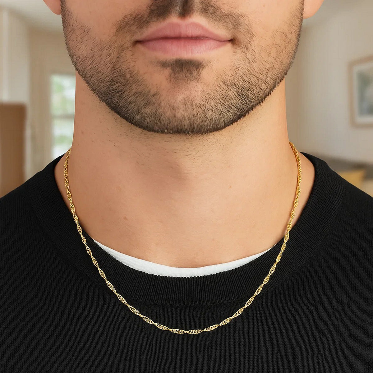 14k Yellow Gold Singapore Chain (1.80 mm)