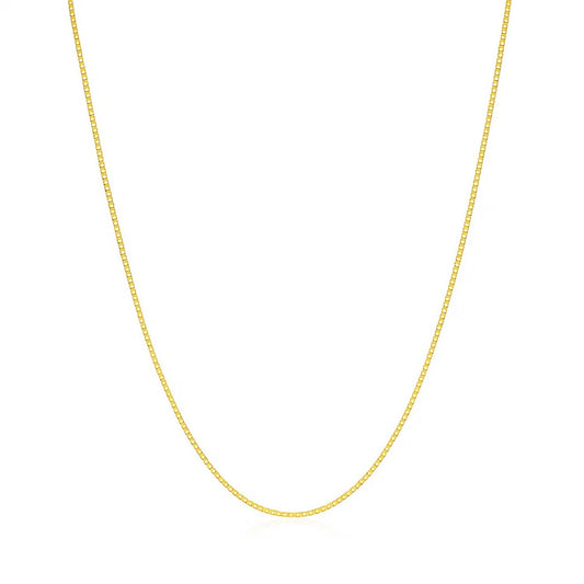 14k Yellow Gold Classic Box Chain (0.45 mm)