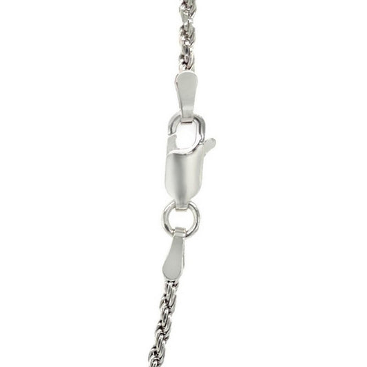 Sterling Silver 1.8mm Diamond Cut Rope Style Chain
