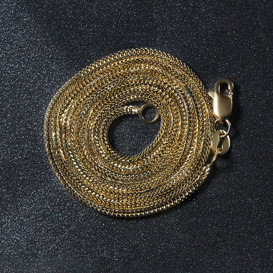 14k Yellow Gold Foxtail Chain (1.00 mm)