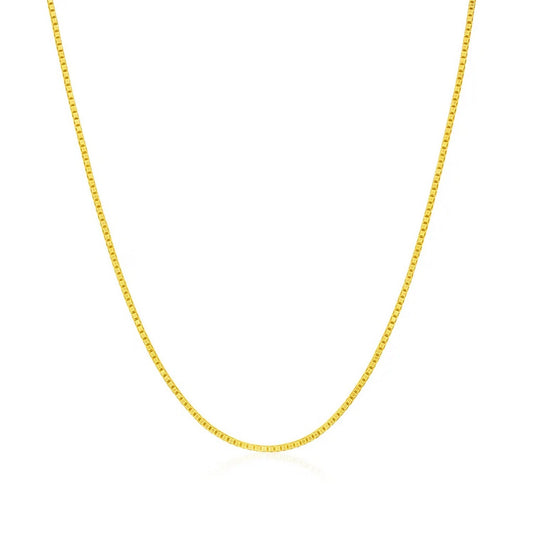 14k Yellow Gold Classic Box Chain (0.75 mm)