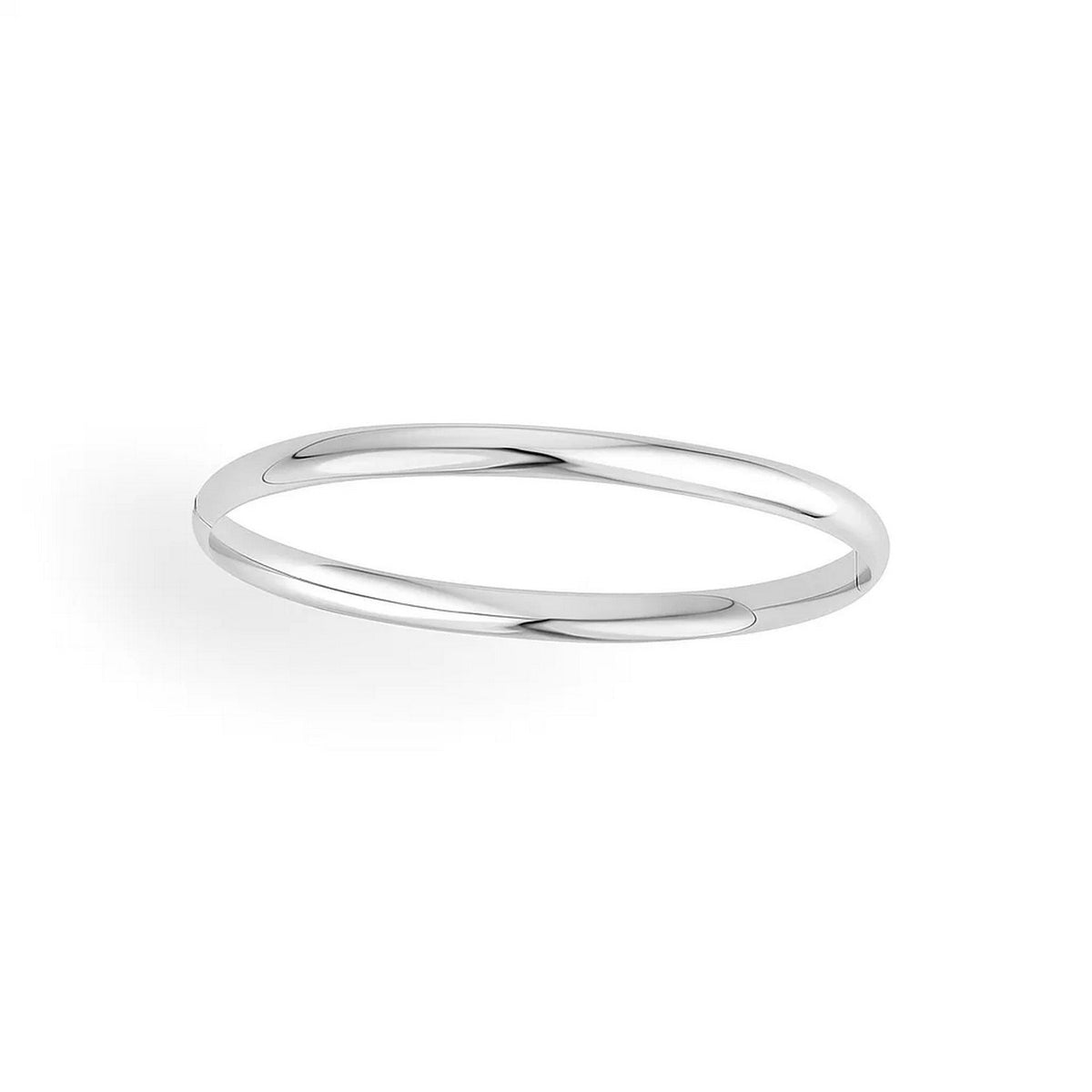 Classic Bangle in 14k White Gold (5.00 mm)